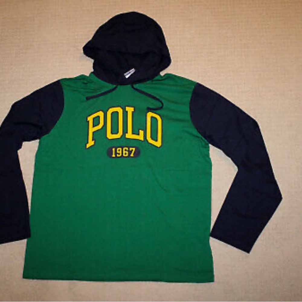 Men Logo Polo Hoodie